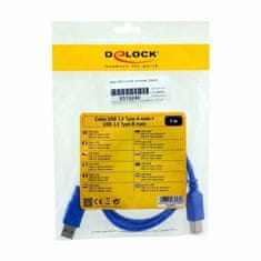 Delock kabel USB 3.0 AB 1m plavi 82580