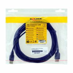 Delock USB produžni kabel A-A 5m dvostruko oklopljeni crni 84887