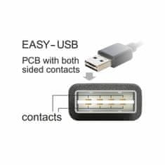 Delock USB kabel A-B mikro kutni EASY 5m dvostrani 85562