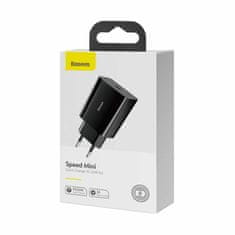 BASEUS punjač 20W USB TypeC Mini QC PD crni CCFS-SN01