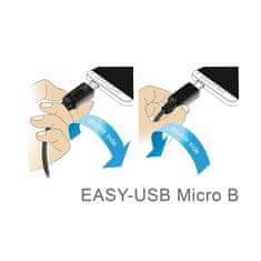 Delock USB kabel A-B mikro kutni EASY 5m dvostrani 85562