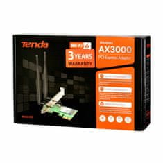 Tenda mrežna kartica WiFi AX 3000Mb+BT 5.0 PCIe + niskoprofilna E30