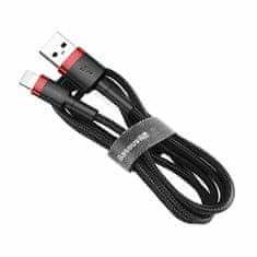 BASEUS USB/Lightning kabel 1m 2.4A Cafule crveno/crni CALKLF-B19