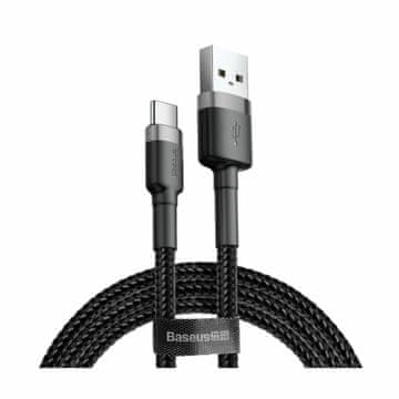BASEUS USB A-C kabel 0,5 m 3A Cafule sivo/crni CATKLF-AG1