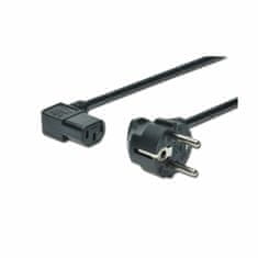 Digitus Kabel za napajanje 220V EURO 1,8m crni kutni AK-440102-018-S