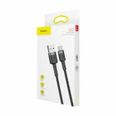 BASEUS USB A-C kabel 1m 3A Cafule sivo/crni CATKLF-BG1