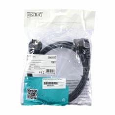 Digitus Kabel za napajanje 220V EURO 1,8m crni kutni AK-440102-018-S