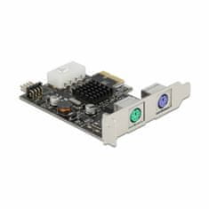 Delock kartica PCIe 2x PS2 + 1xUSB + niski profil 90049