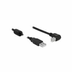 Delock USB 2.0 AB kabel 2 m kutni crni 83528