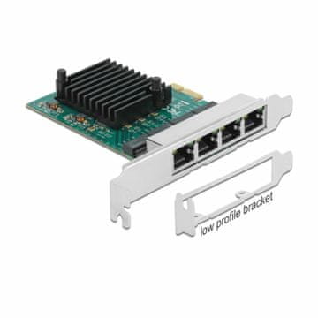Delock PCIe 4xRJ45 gigabitna mrežna kartica RTL8111 89025