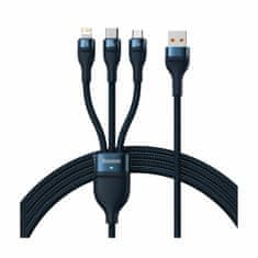 BASEUS USB kabel za punjenje 3u1 Lightning/TypeC/Micro 100W PD plavi 1,2 m CASS030003