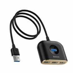 BASEUS USB 3.0 hub 4xTipA 1m crni CAHUB-AY01