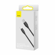 BASEUS USB/Lightning kabel 1,2 m 2,4 A crni silikagel CAGD000001