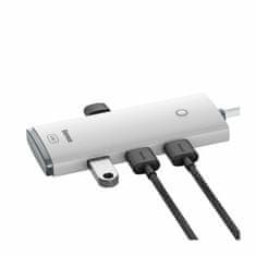 BASEUS USB hub TypeC 4xA 1xC 0,25m bijeli WKQX030302