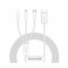 BASEUS USB kabel 3u1 Lightning/TipC/Micro 1,5 m bijeli CAMLTYS-02