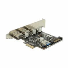 Delock kartica PCIe USB 3.0 3xA + 1xA interno + niskoprofilna 89301