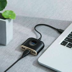 BASEUS USB 3.0 hub 4xTipA 1m crni CAHUB-AY01