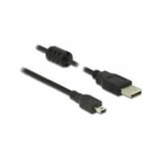 Delock USB kabel A-B mini 3m dvostruko zaštićeni crni 84915