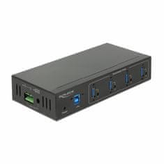 Delock USB 3.0 hub 4xA DIN 15kV ESD zaštita 63309