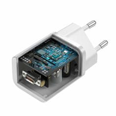 BASEUS punjač s kabelom 25W TypeC/TypeC bijeli QC Super Si TZCCSUP-L02