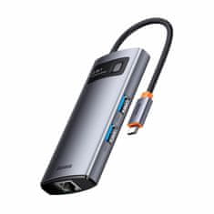 BASEUS USB hub TypeC 3xTipA + RJ45 WKWG070113