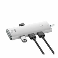 BASEUS USB hub TypeC 4xA 1xC 0,25m bijeli WKQX030302