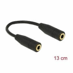 Delock AUDIO adapter 3,5 mm-3,5 mm 4-pinski 13 cm 65896