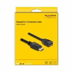 Delock DisplayPort produžni kabel 5 m 4K 60Hz crni 80004