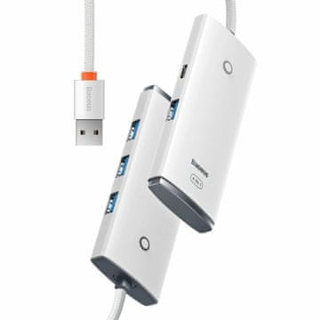 BASEUS USB hub 3.2 4xTipA 25cm bijeli WKQX030002