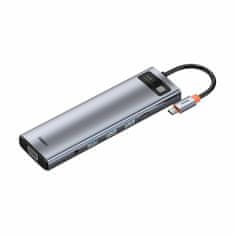 BASEUS USB 3.0 Type-C 11-u-1 priključna stanica sive boje CAHUB-CT0G