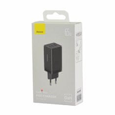 BASEUS punjač 65W USB 2xTipC TipA GaN5 ProQC crni CCGP120201