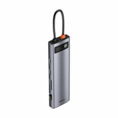 BASEUS USB 3.0 Type-C 11-u-1 priključna stanica sive boje CAHUB-CT0G