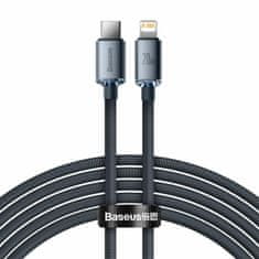 BASEUS Kabel TypeC/Lightning 2m 20W C Crystal Shine crni CAJY000301