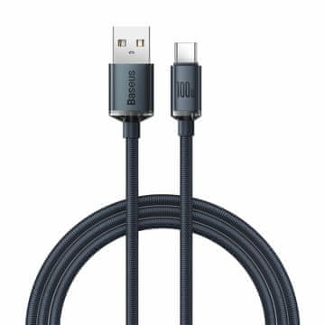 BASEUS Kabel USB AC 2m 100W PD Crystal Shine crni CAJY000501