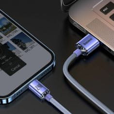 BASEUS USB/Lightning kabel 1,2 m 2,4 A Kristalno sjajna ljubičasta CAJY000005
