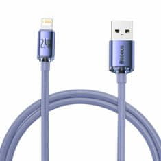 BASEUS USB/Lightning kabel 1,2 m 2,4 A Kristalno sjajna ljubičasta CAJY000005