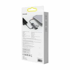BASEUS USB hub TypeC 4xTypeA srebrni WKWG070013
