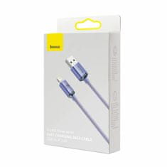 BASEUS USB/Lightning kabel 1,2 m 2,4 A Kristalno sjajna ljubičasta CAJY000005
