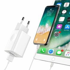 BASEUS punjač 24W USB TypeA QC bijeli CCALL-BX02