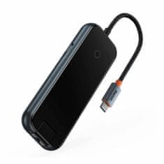 BASEUS USB 3.0 Type-C 5-u-1 priključna stanica crna WKJZ010113