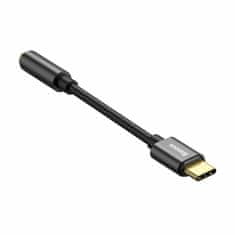 BASEUS adapter AUDIO USB TypeC-Priključak 3,5 mm stereo 9 cm crni CATL54-0G