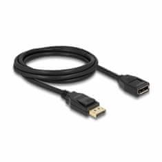 Delock DisplayPort produžni kabel 1m 4K 60Hz crni 80001