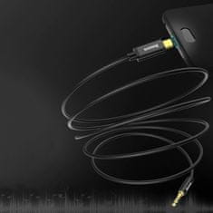 BASEUS kabel TypeC AUDIO - priključak 3,5 mm 1,2 m crni CAM01-01