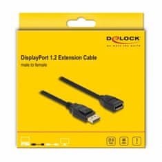 Delock DisplayPort produžni kabel 3 m 4K 60Hz crni 80003