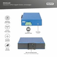 Digitus Giga preklopnik 16-portni industrijski DIN DN-651129