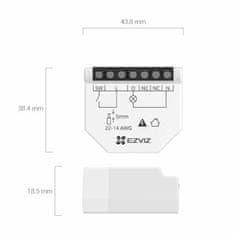 EZVIZ pametni prekidač T35W ugradbeni bijeli