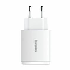 BASEUS punjač 30W USB 2xTipA TypeC QC bijeli CCXJ-E02