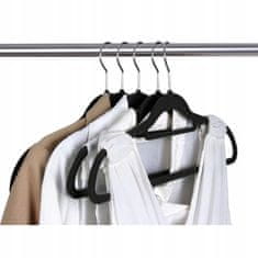 Set od 20 baršunastih vješalica za odjeću 45cm