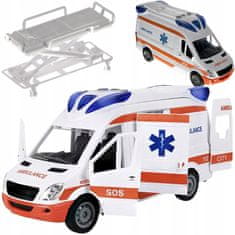 Kruzzel Ambulanta 25cm LED i zvučni efekti + nosila