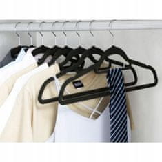 Set od 20 baršunastih vješalica za odjeću 45cm